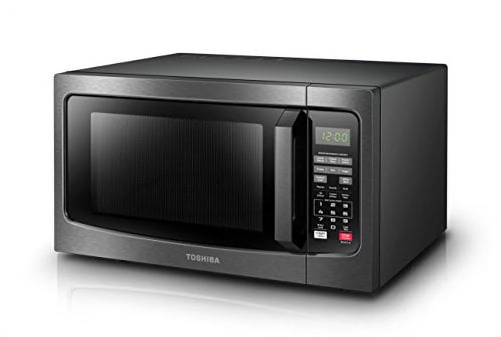 1.2 Cu.ft 1100W Black Stainless Steel Microwave Oven S813