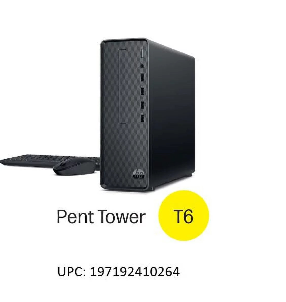 Black Intel Pentium 8GB 256GB SSD Windows 11 Desktop Tower O83363