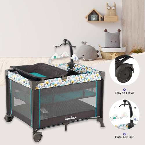 Portable Baby Playpen with Detachable Bassinet and Changing Table D115831