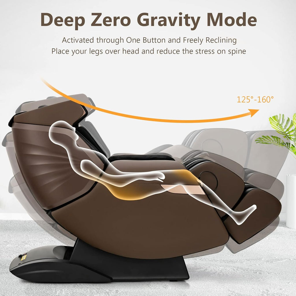 3D Electric Zero Gravity Shiatsu Massage Recliner Chair with SL Track X6535