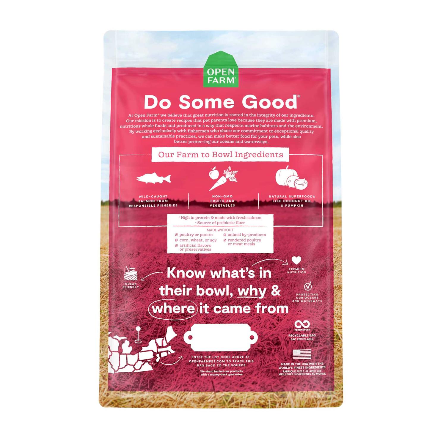Grain-Free Wild-Caught Salmon Dry Dog Food Y707
