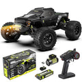 Black 1/10 Brushless RC Monster Truck, 50+ MPH, 4WD, Waterproof, Carbon Fiber P5189