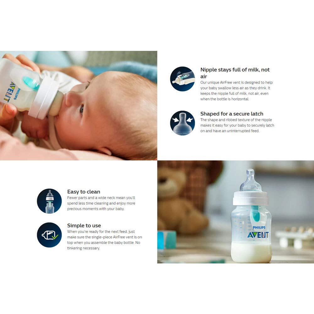 Clear Anti-Colic Bottle 4oz 3pk X755