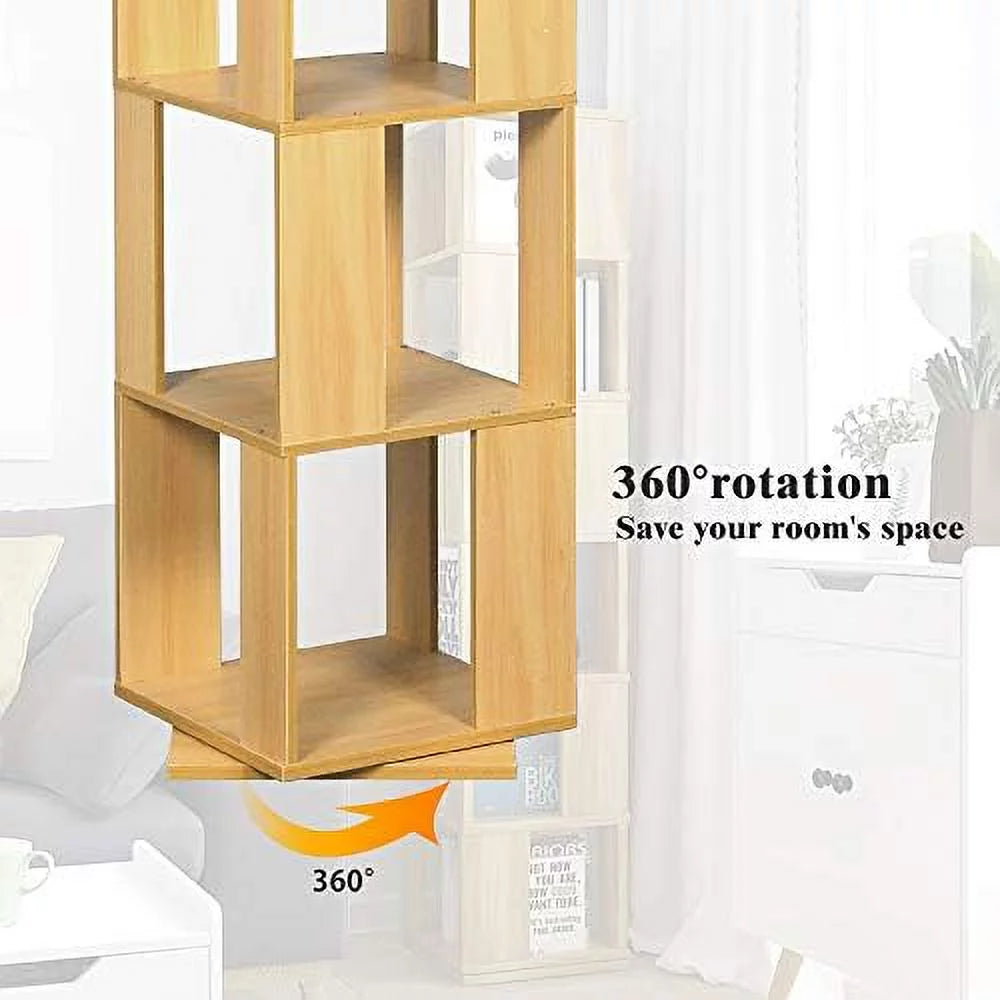 Black Walnut 6 Tier Wooden Bookcase Z41256