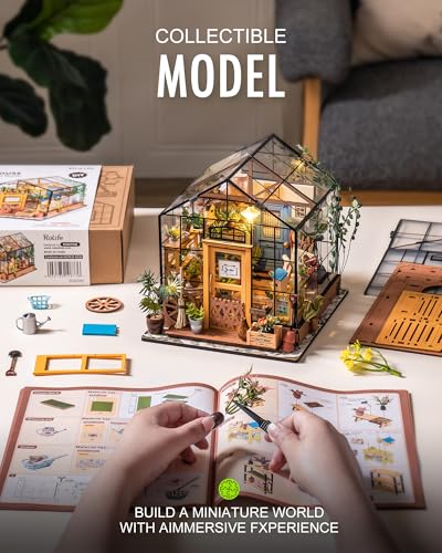 DIY Miniature Greenhouse Kit with Furniture N842482
