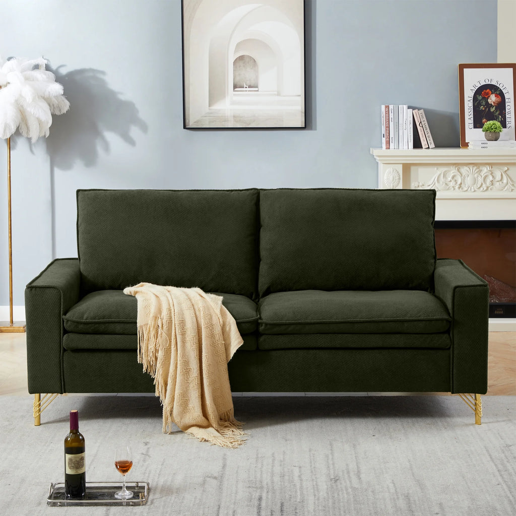 78-inch 2-seat Cotton Linen Fabric Small Sofa H175491