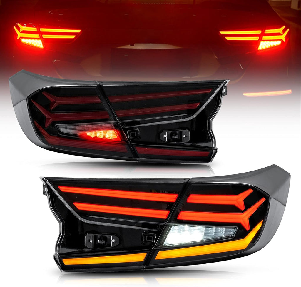 Smoked LED Tail Lights Pair 4Pcs L948