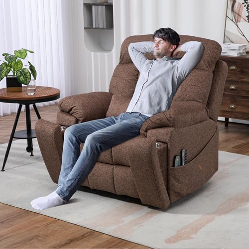 Oversized Power Lift Recliner Chair with Heat and Massage I56609