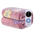 Blue King Dual Control Electric Heated Flannel Blanket R65229