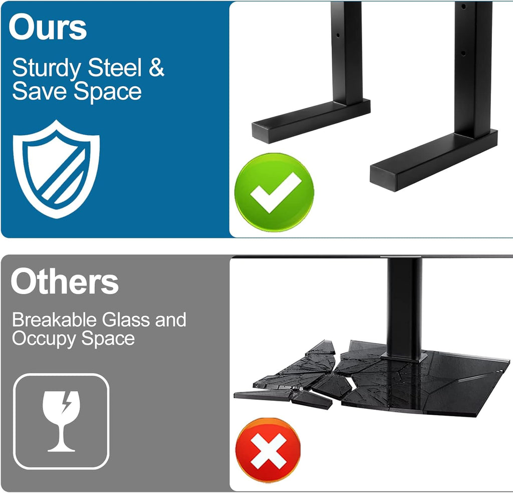 TV Stand Base Replacement with Mount Screen Top Shelf T244