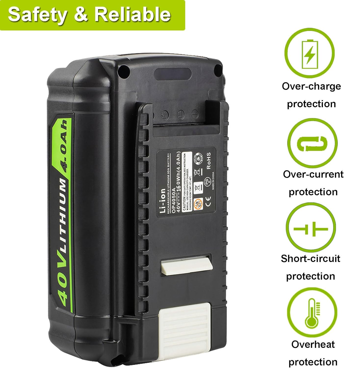 4.0Ah 40V Lithium Ion Battery T611