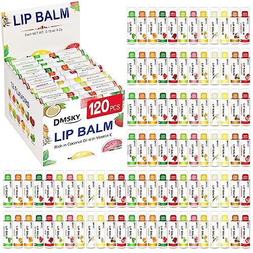 Natural Lip Balm 36 Pack with Vitamin E and Coconut Oil S942799