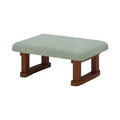 Small Footstool Ottoman with Wooden Legs A3317