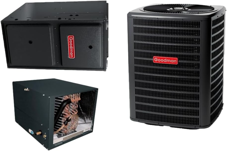 2 TON 14.3 SEER2 AC Unit with 97% AFUE 80k BTU Low NOx Gas Heater and Horizontal Evaporator R311702