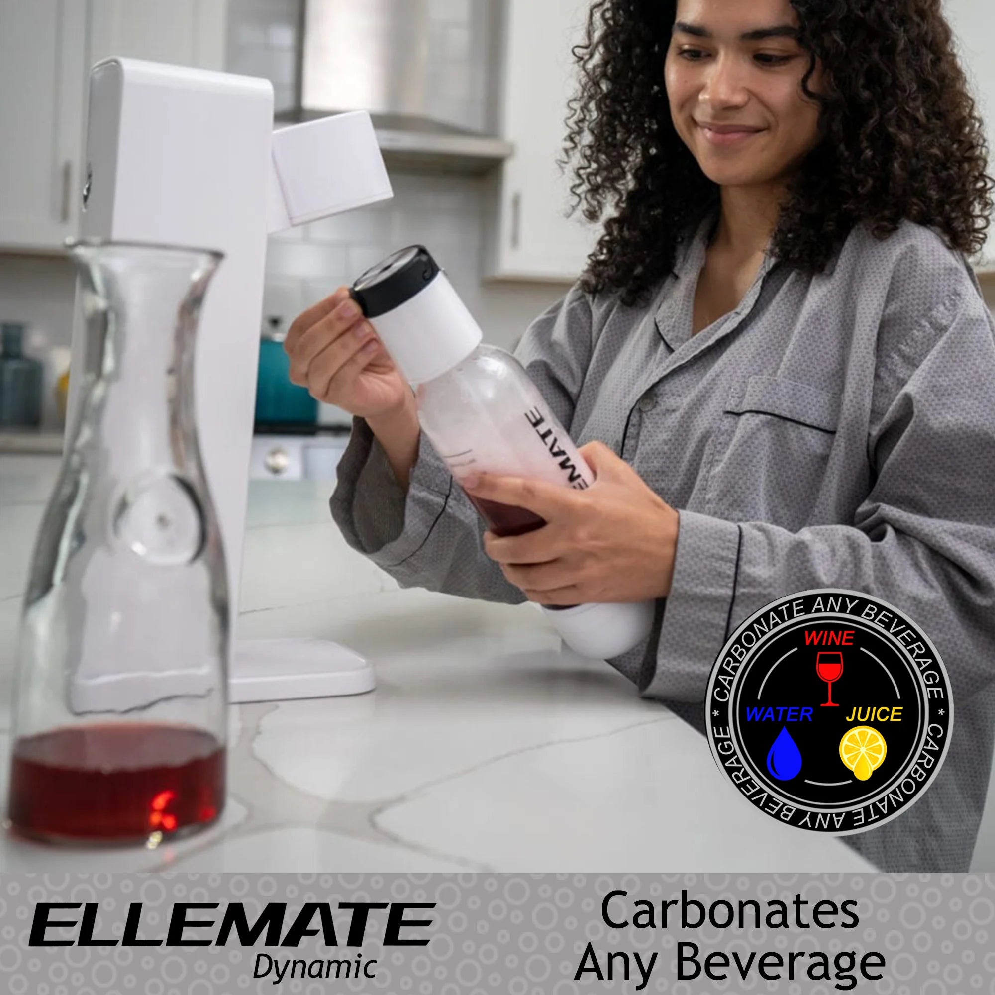 Dynamic Carbonated Drink Maker with 2 CO2 Cartridges T6693