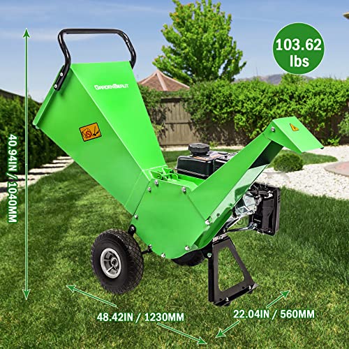 7HP Gas Powered Wood Chipper Shredder Mulcher S124516