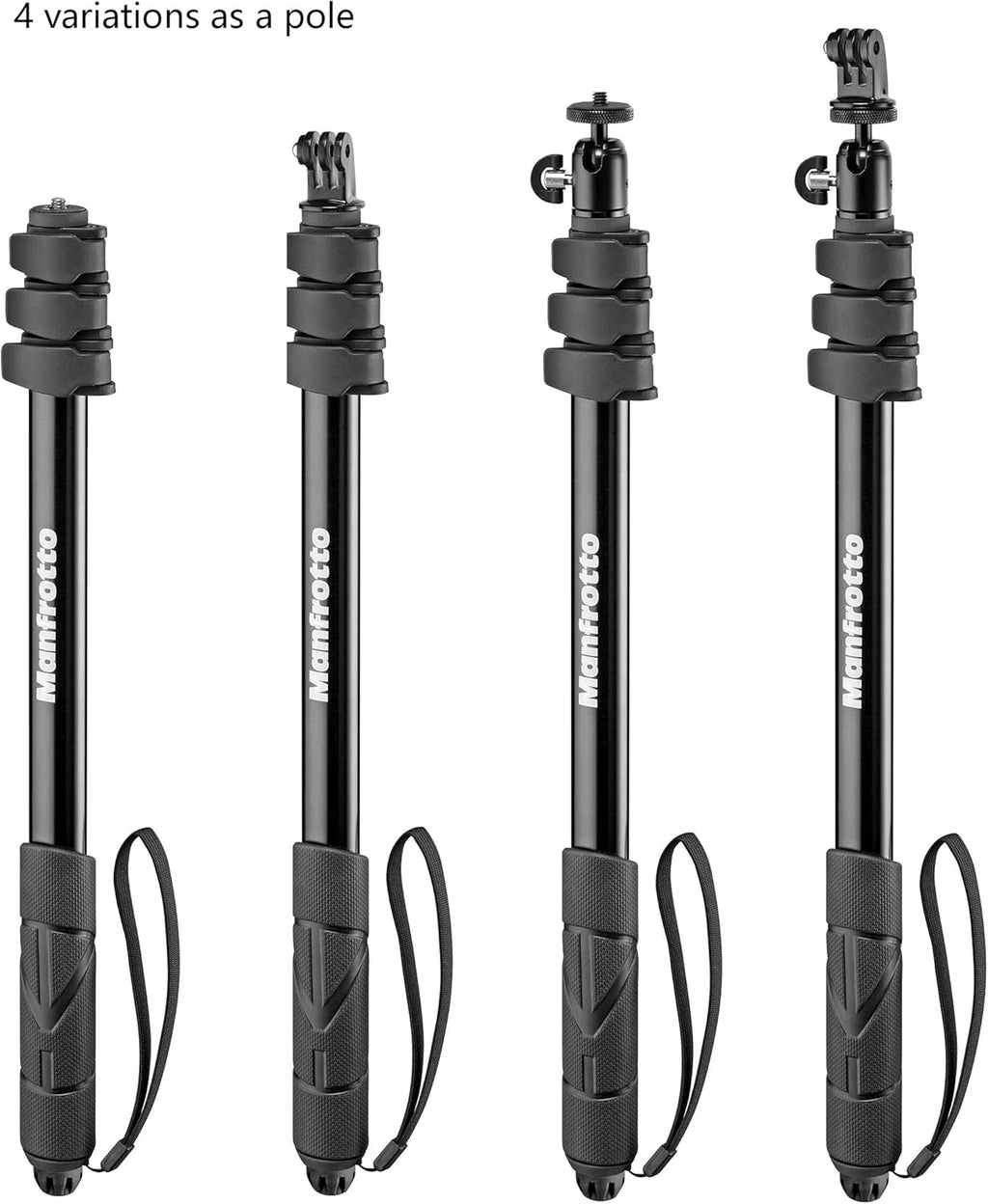 Black 2-in-1 Monopod & Pole Pack of 2 N727
