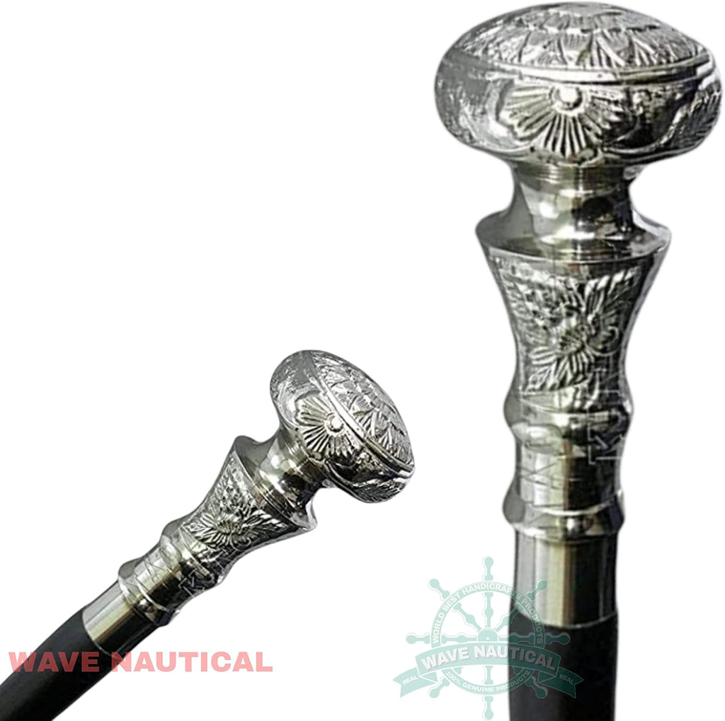 Brass Handle Wooden Walking Cane 36" R5264