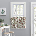 Brick Floral Tailored Tier Curtain, 56" x 24" U408042
