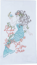 Mermaid Embroidered Flour Sack Towel G97674