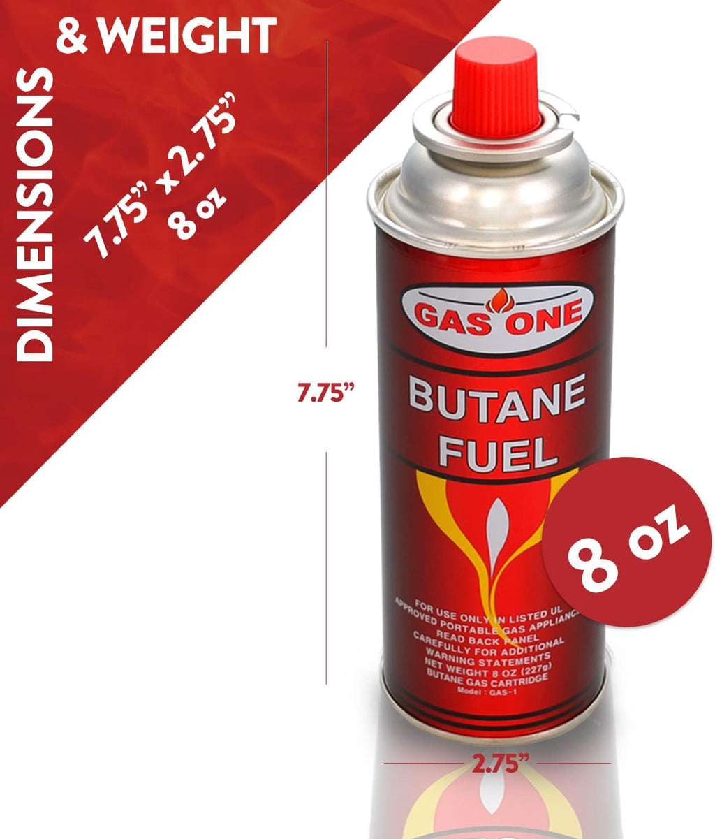12 Butane Fuel Canisters for Camping Stoves L802204