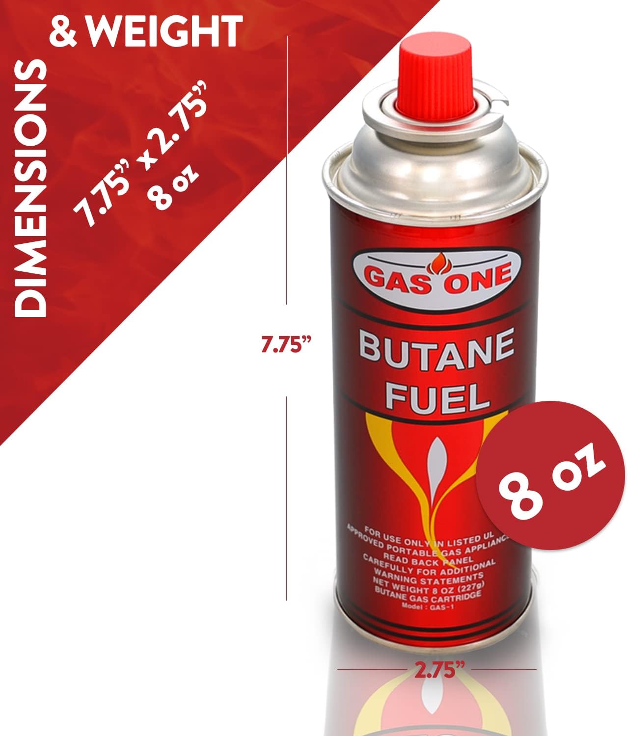 12 Butane Fuel Canisters for Camping Stoves L802204
