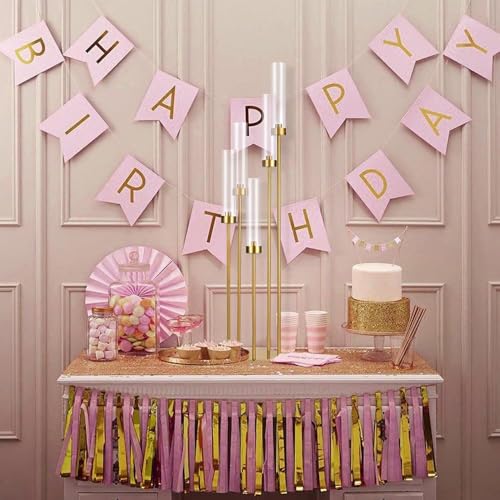 Matte Black 5 Arm Candelabra with Acrylic Shades A46590