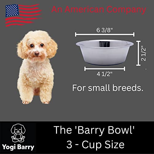 Stainless Steel Dog Bowl Set of 2 with Silicone Non-Skid Base R5401