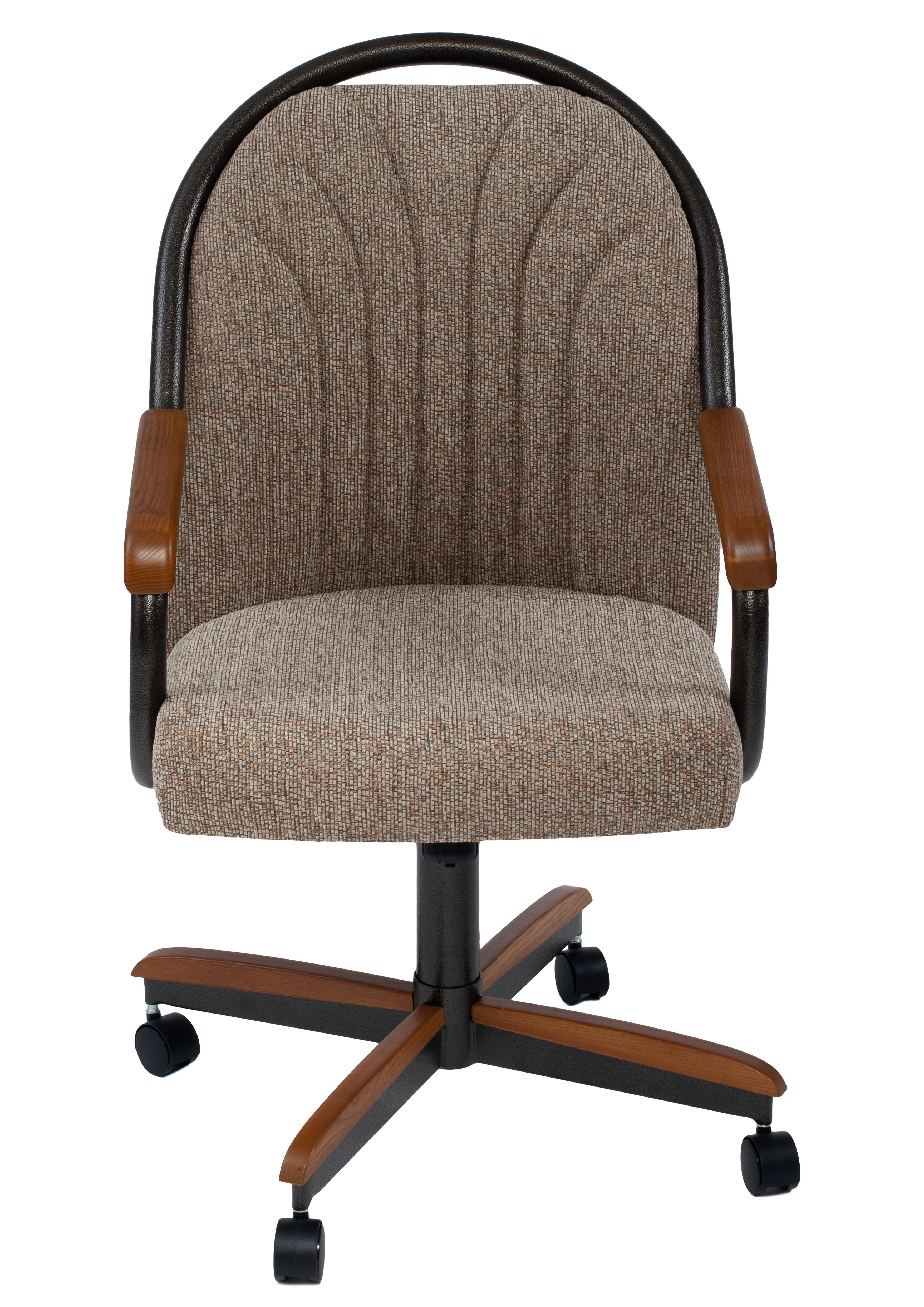 Casual Dining Chair with Tilt Rolling and Swivel F547