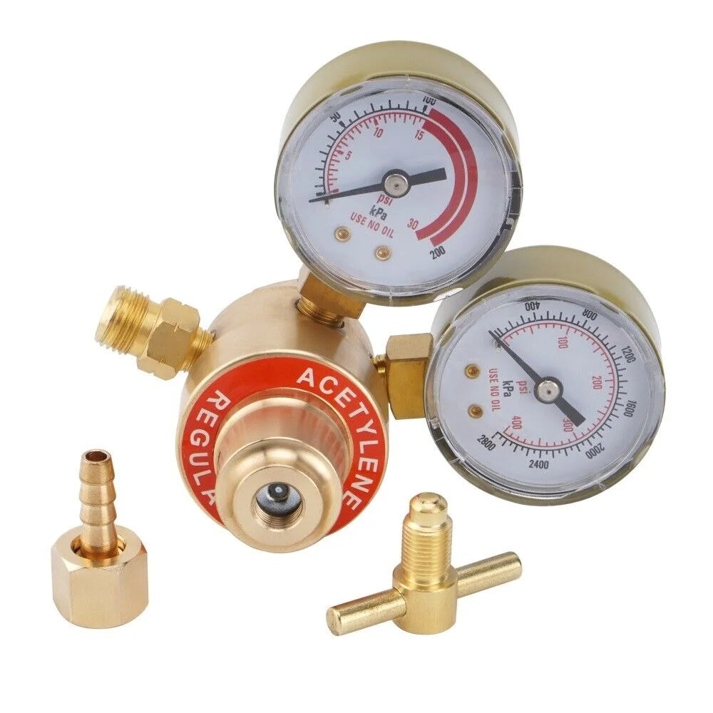 Oxygen and Acetylene Regulators Welding Gas Gauges E86355