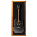 Natural Oak Acrylic Acoustic Guitar Wall Display Case T874