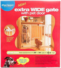 Extra Wide Walk Thru Gate Extension with Pet Door G4581