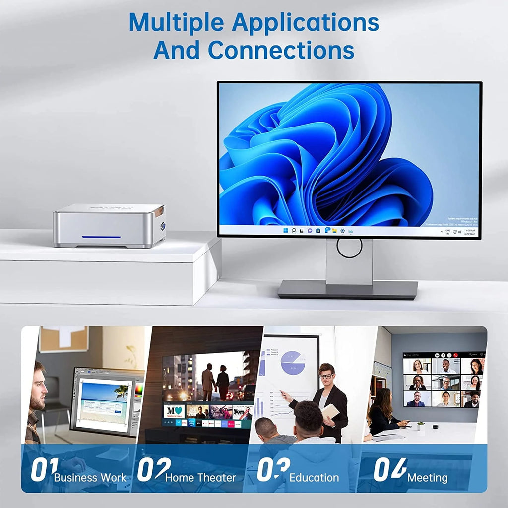 Mini PC N95 CPU 16GB 512GB Windows 11 pro 4K UHD Q41589