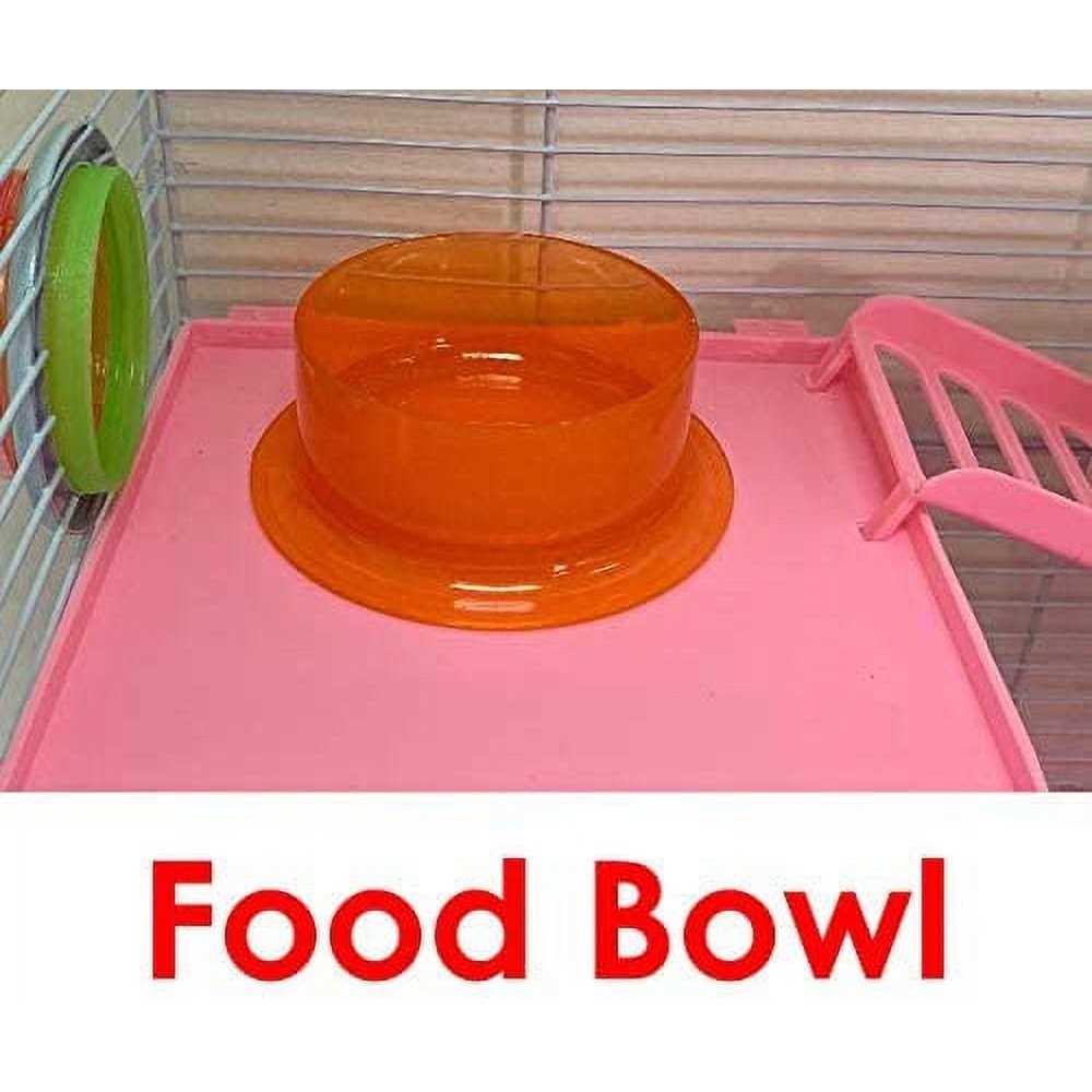Pink Large 5-Levels Twin Tower Hamster Mouse Habitat Wire Animal Cage With Long Crossover Tube Y497975