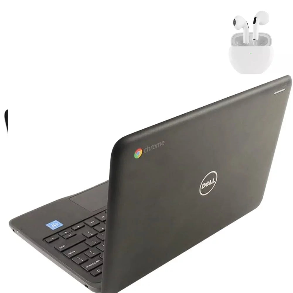 11.6" Laptop Computer Intel CPU 4GB RAM 128GB SSD Wi-Fi Webcam with Wireless Earbuds Windows 10 PC T315712