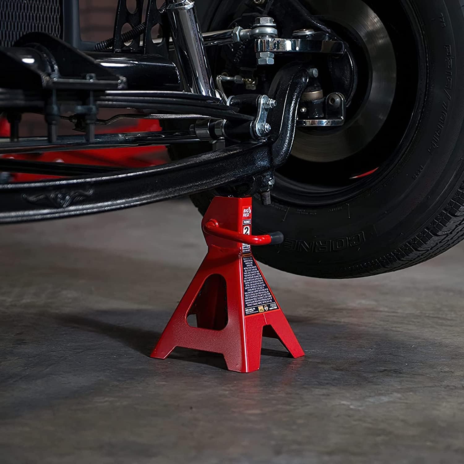 2 Ton Steel Car Jack Stands (1 Pair) Q182