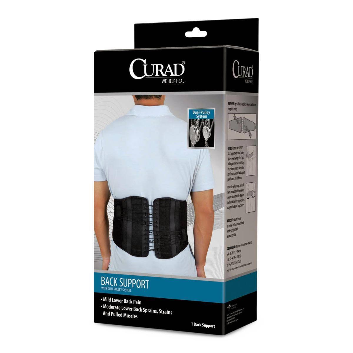 Black Small/Medium Back Support X288