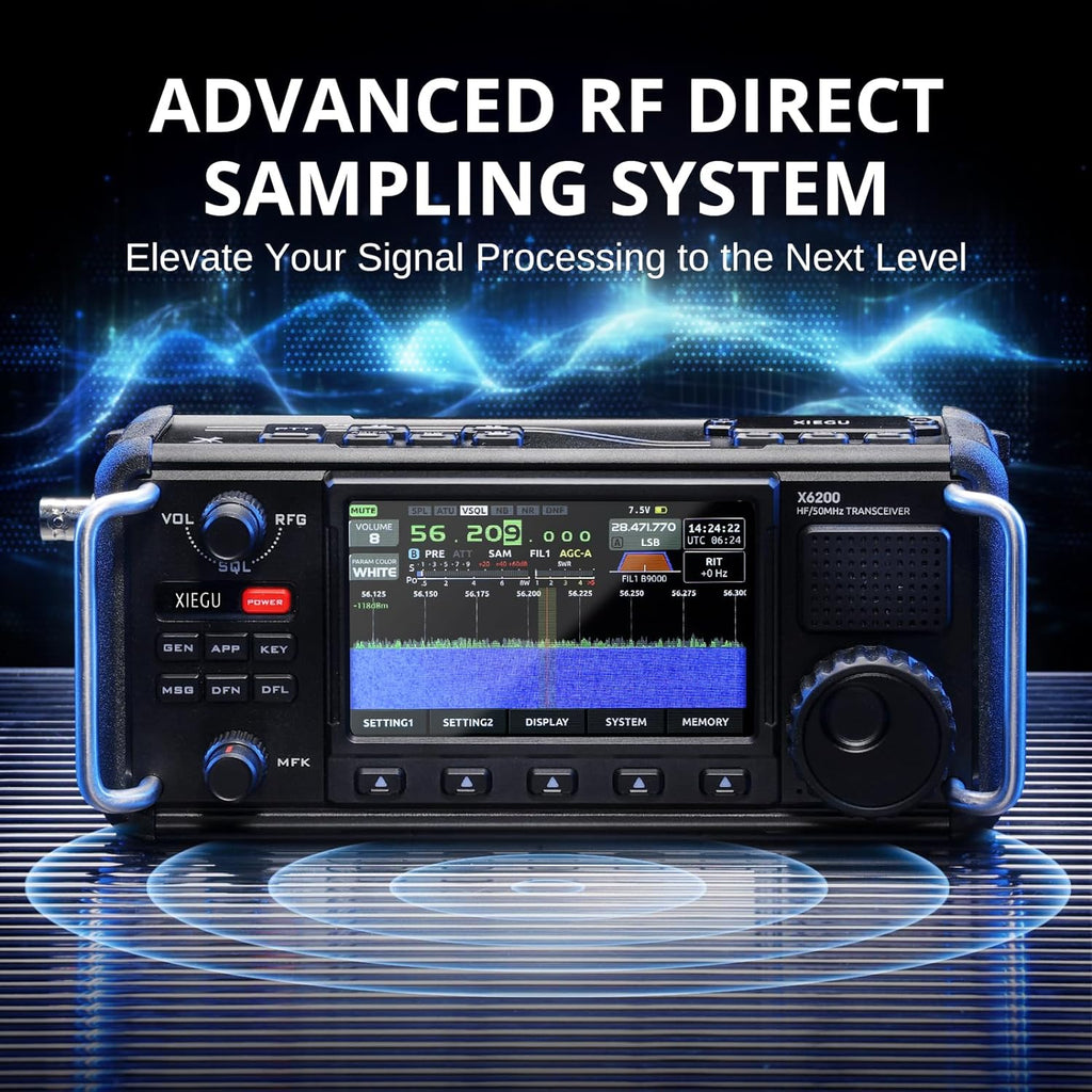 Portable HF Radio Transceiver with 4 LCD Screen H320