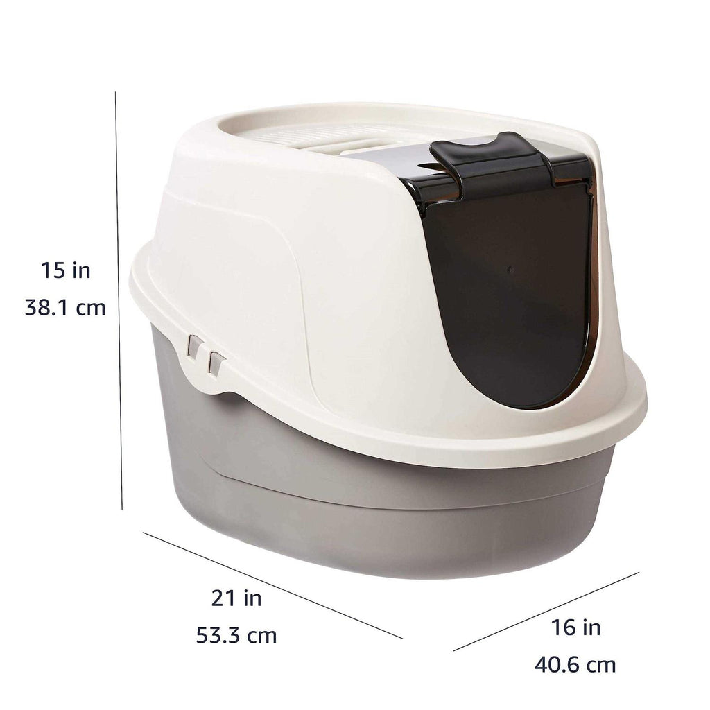 No-Mess Hooded Cat Litter Box F52266