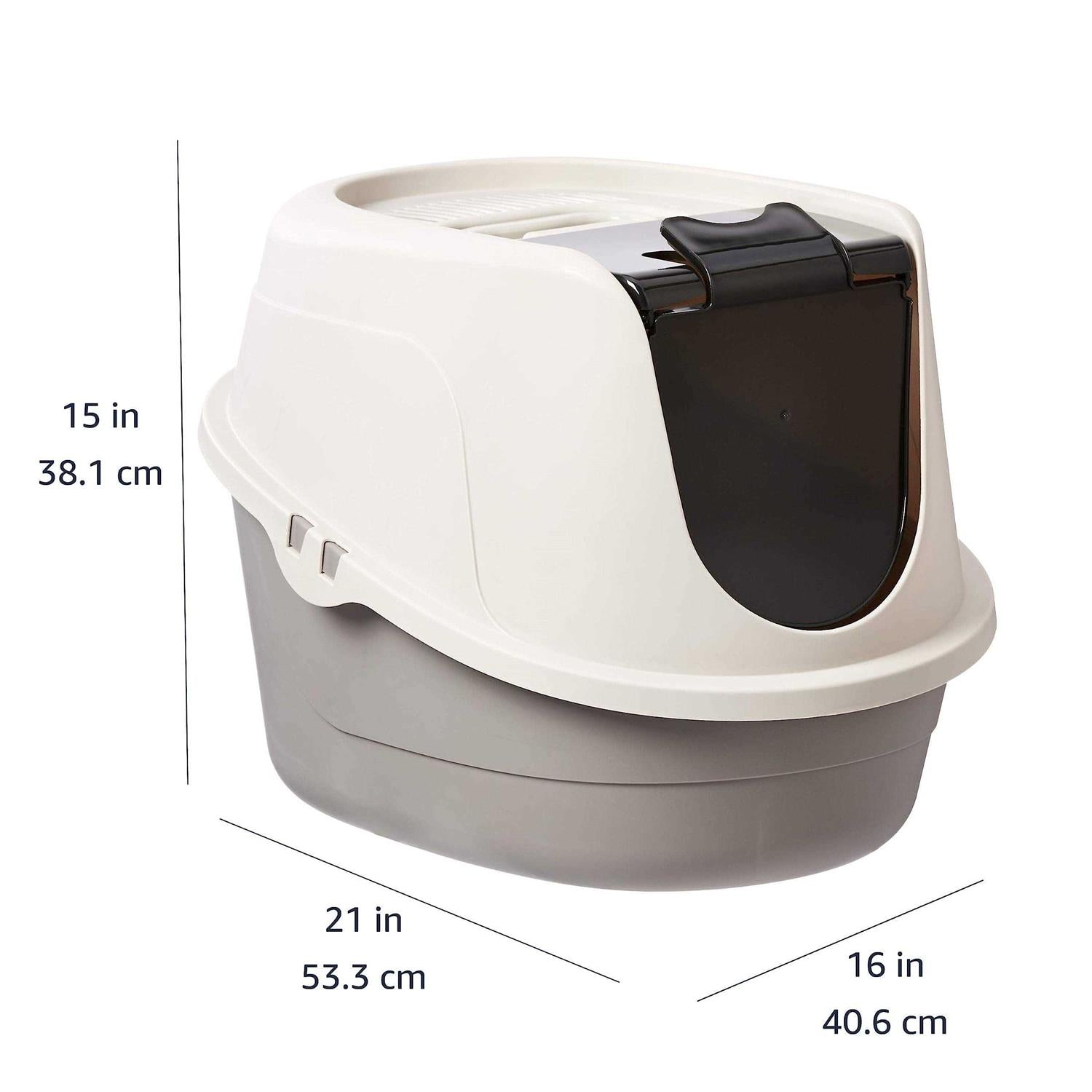No-Mess Hooded Cat Litter Box F52266