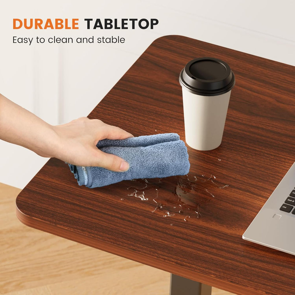 Standing Rolling Desk Adjustable Height with Wheels Q816