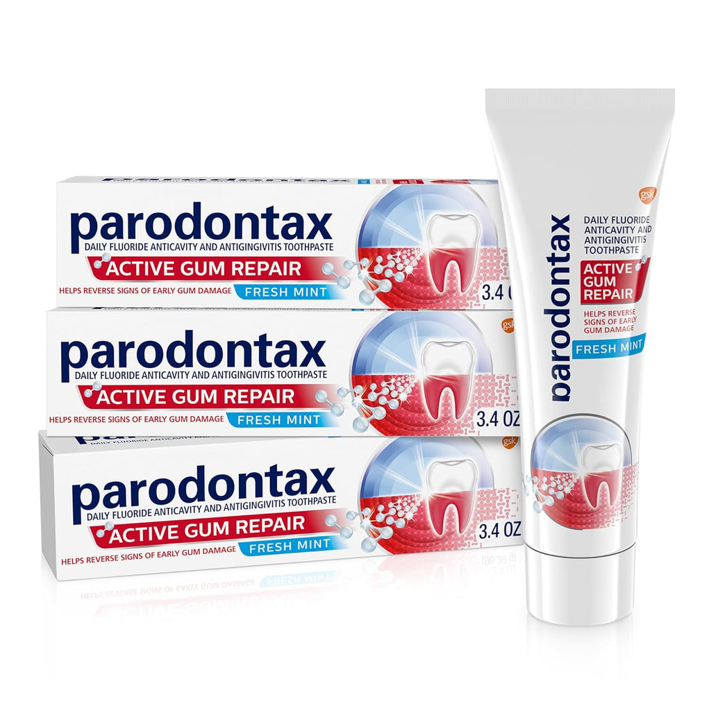 Active Gum Repair Toothpaste, Fresh Mint Flavored - 3.4 Oz x 3 O562773
