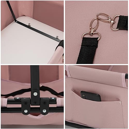 Pink 4 Wheels Folding Pet Stroller M77024