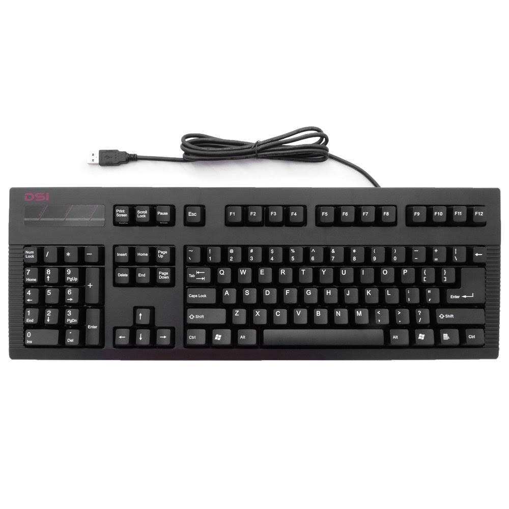 Left Handed Wired Mechanical Keyboard with Cherry Red Switches M6401