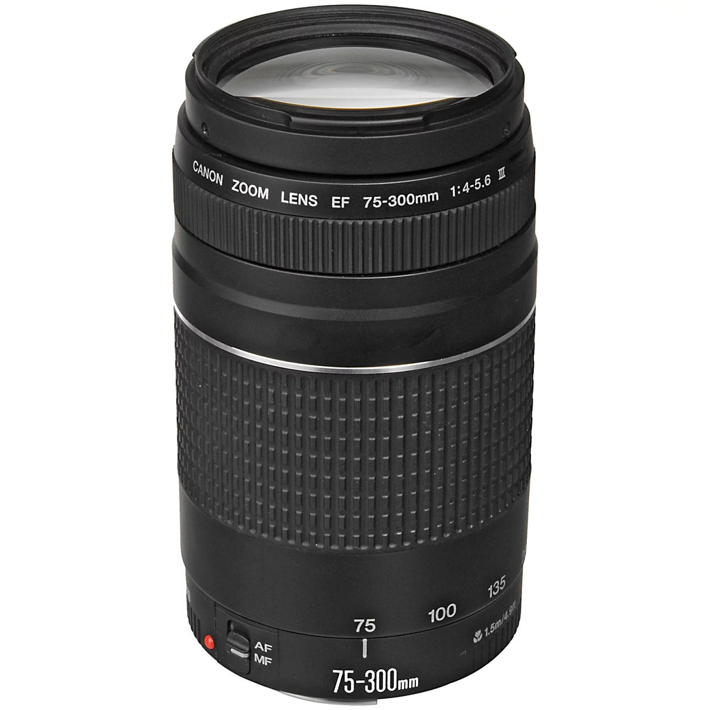 Mirrorless Camera with RF-S 18-45mm + 75-300mm Lens + Mount Adapter + 64GB Card F4686