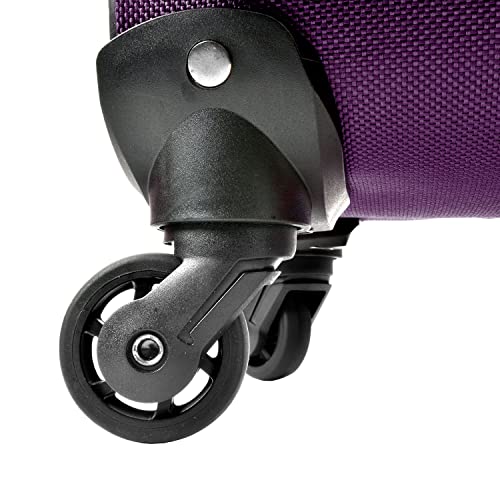 Purple Expandable Carry-on Luggage Set N794