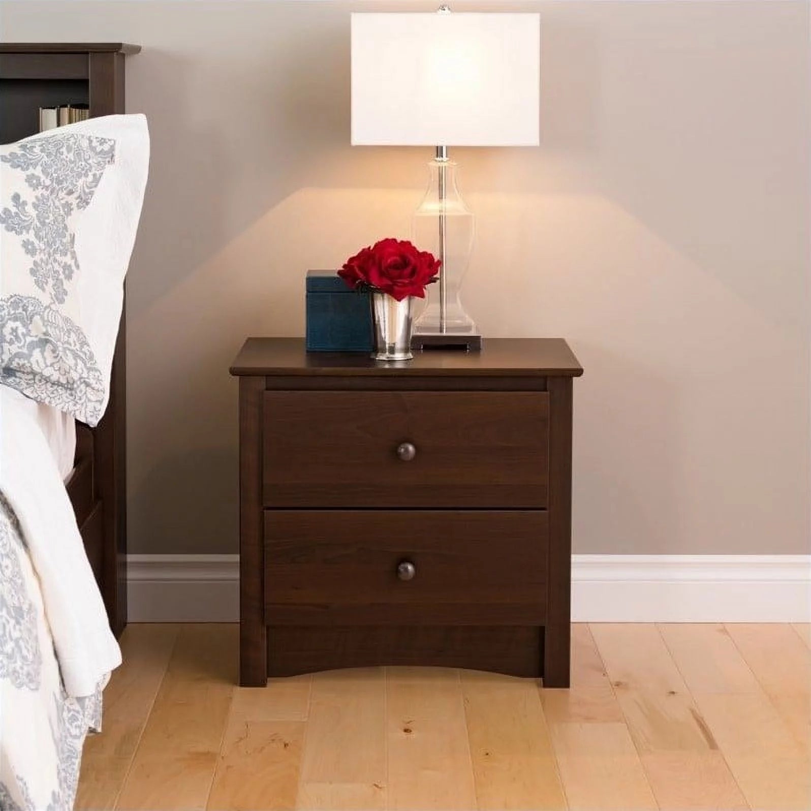 5-Piece Set with 2 Night Tables Chest Dresser and Tall Nightstand K359469