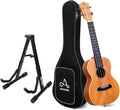 Mahogany 23 Inch Concert Ukulele with Folding Guitar Stand O90195