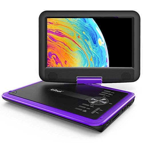 11.5" Portable DVD Player with Rechargeable Battery, Red E157577