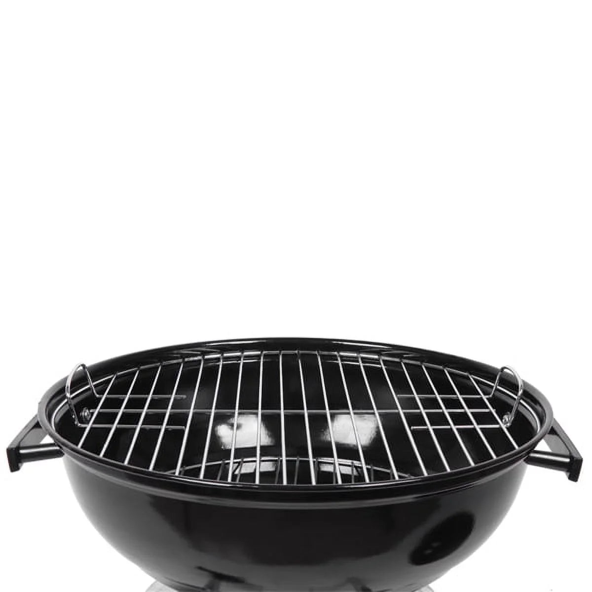 Black 18" Stainless Steel Charcoal Kettle Grill S421056